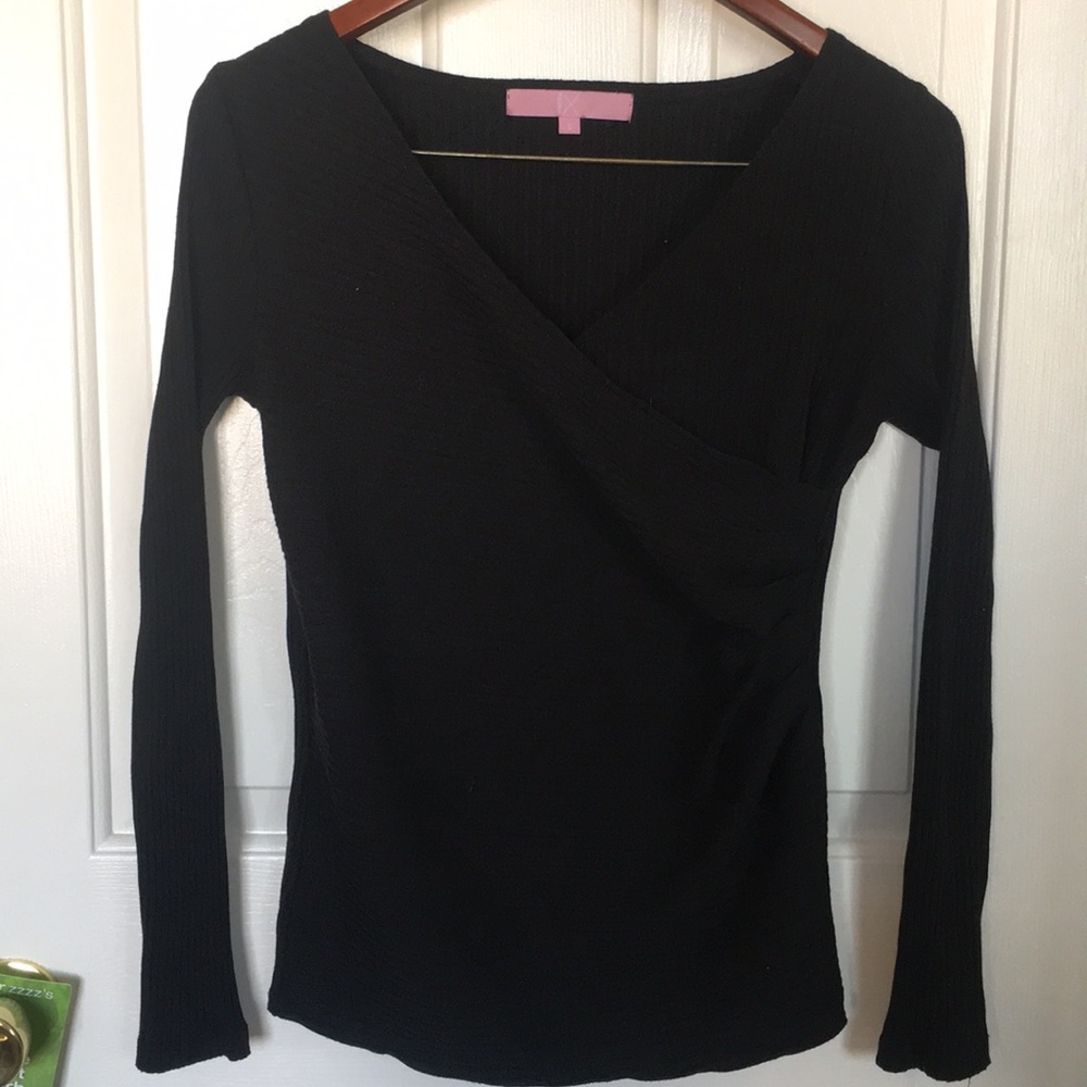 Regina X Ribbed Long Sleeve Scrunch Side Top